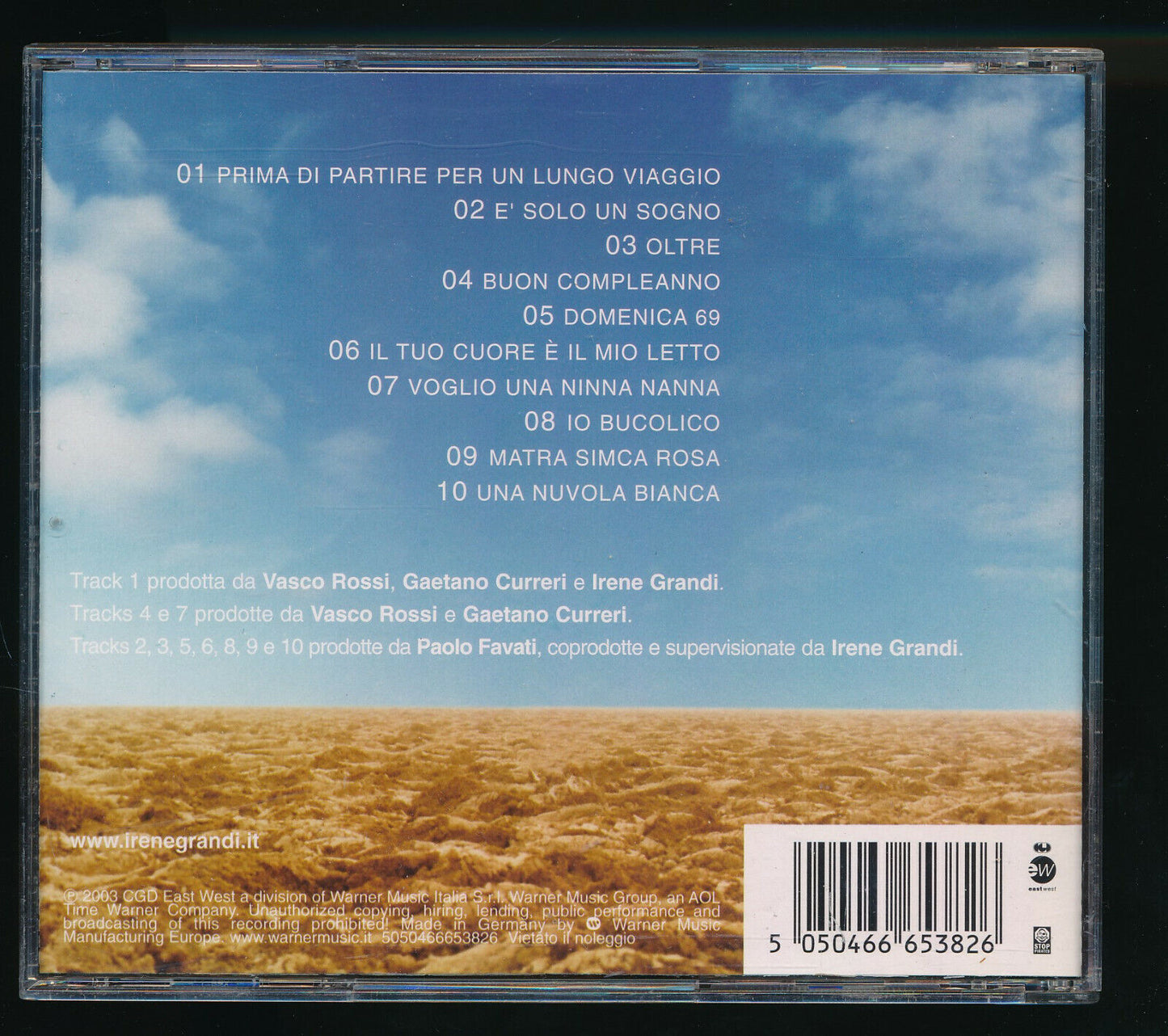 EBOND Irene Grandi - Prima Di Partire CD CD030854