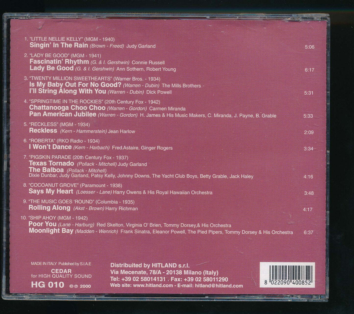 EBOND Hollywood On The Air Vol.2 CD CD030018