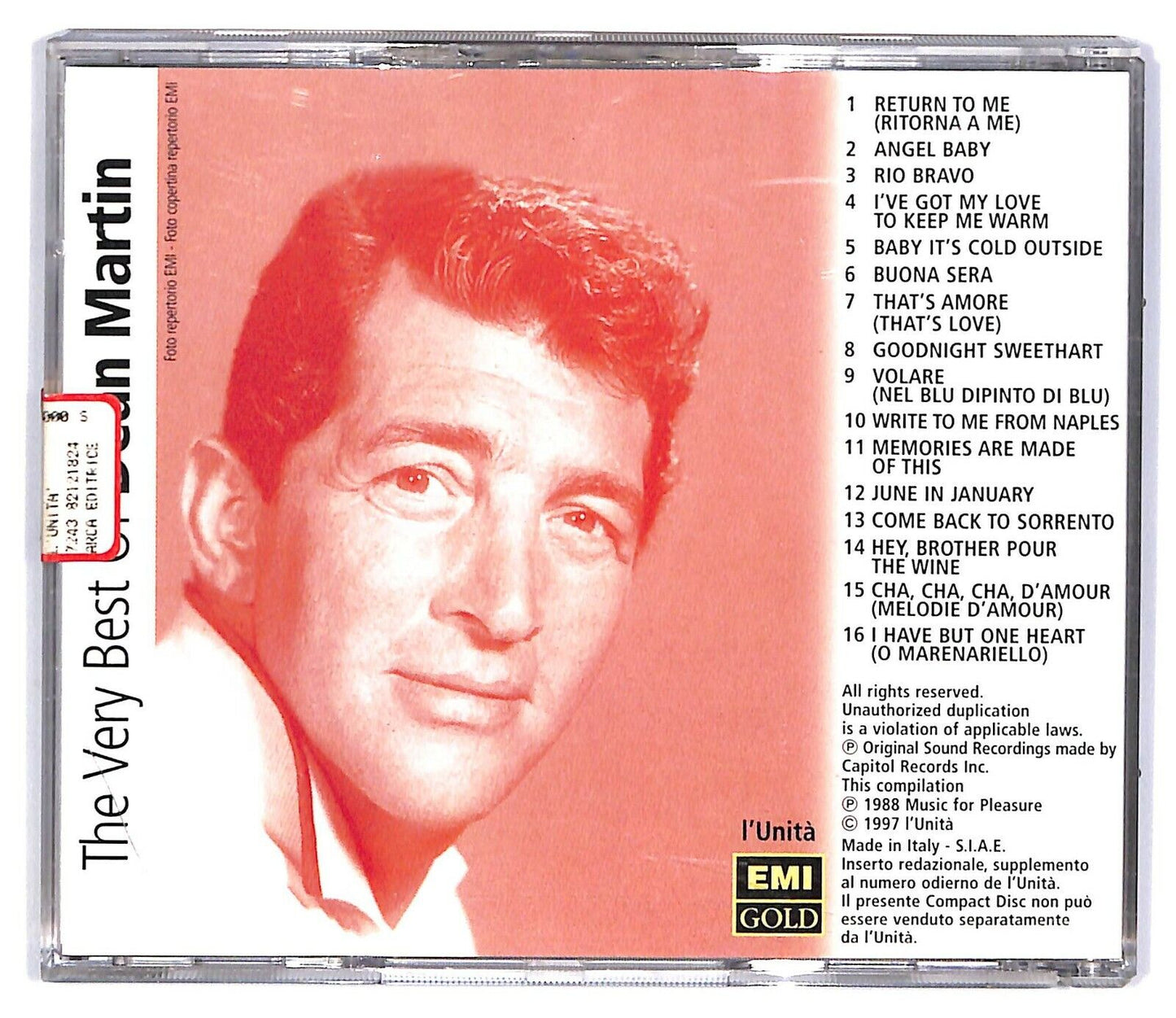 EBOND Dean Martin - The Very Best Of Dean MartinEditoriale CD CD033024