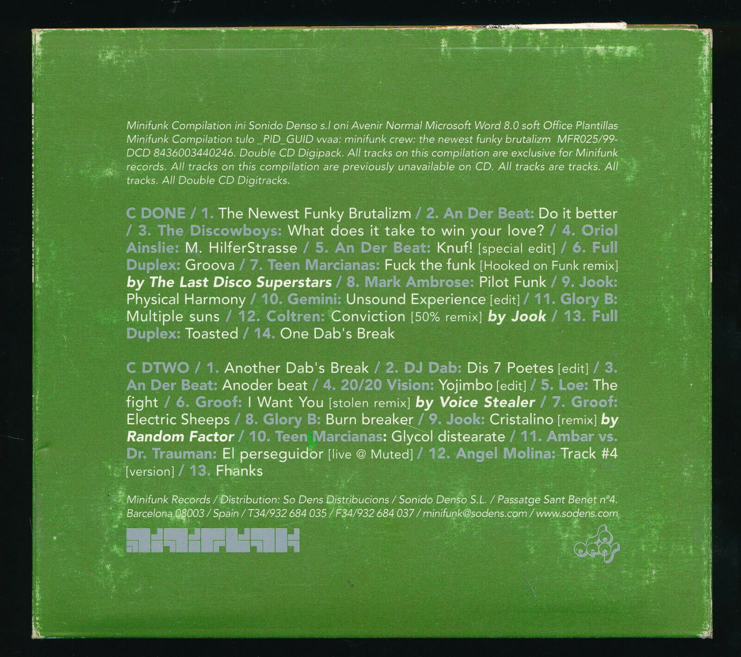 EBOND Minifunk Crew The Newest Funky Brutalizm CD CD029508