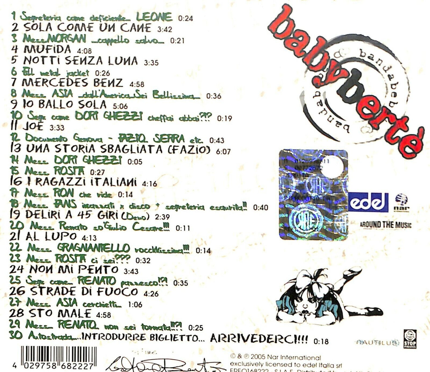 EBOND Loredana Berte ‎- Babyberte CD CD033728