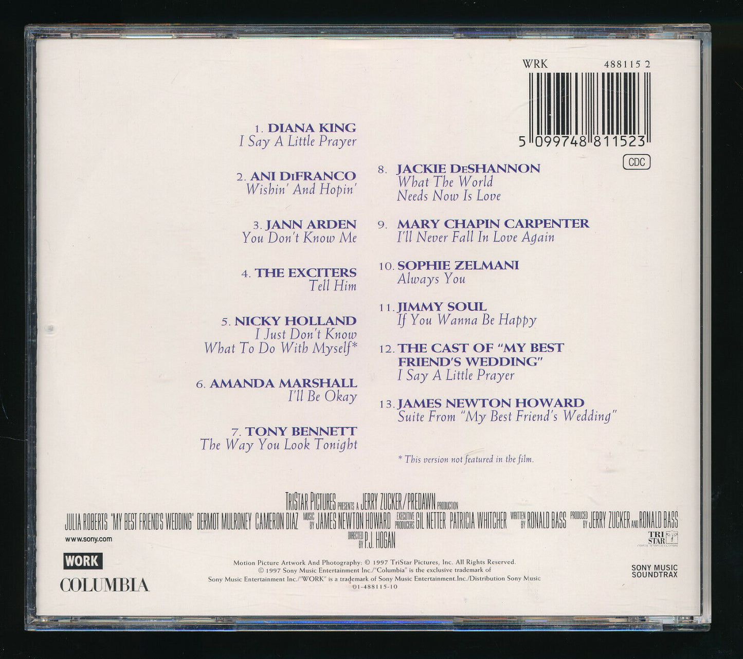 EBOND Various - My Best Friend's Wedding CD CD030224