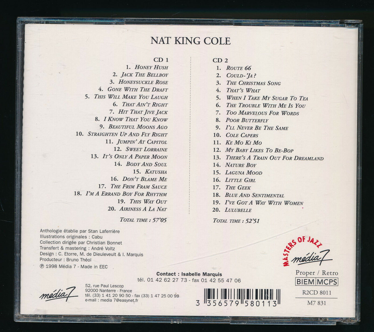 EBOND Nat King Cole - Nat King Cole CD CD030811