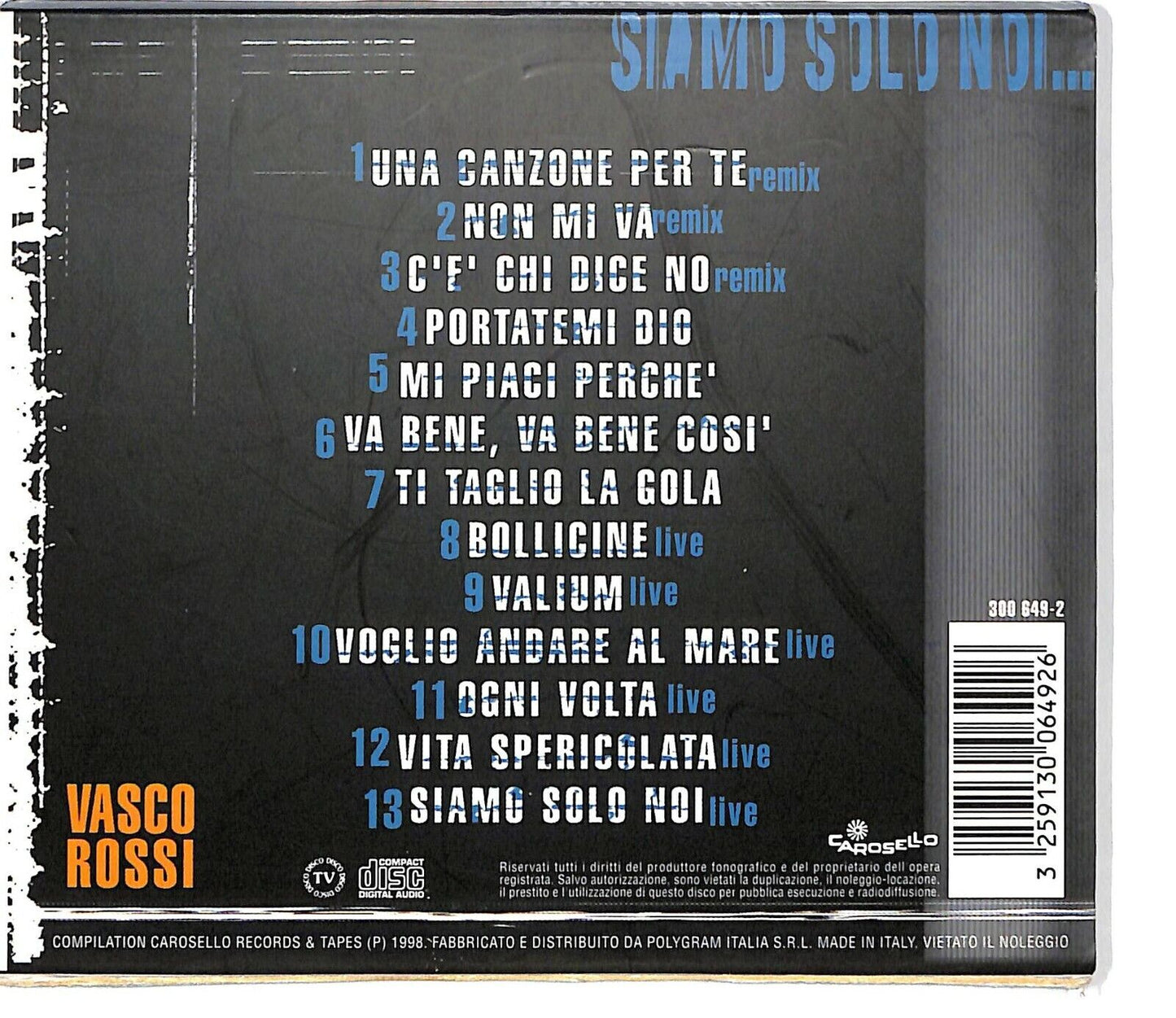 EBOND Vasco Rossi - Siamo Solo Noi... CD CD034041