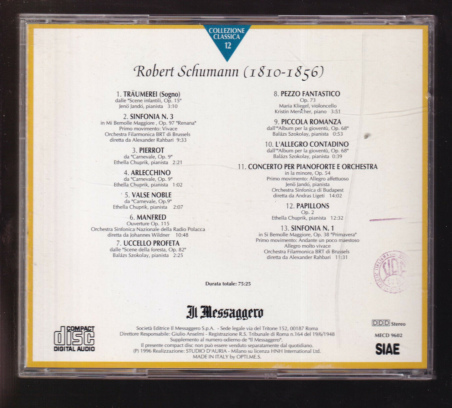 EBOND Schumann Editoriale CD CD026009