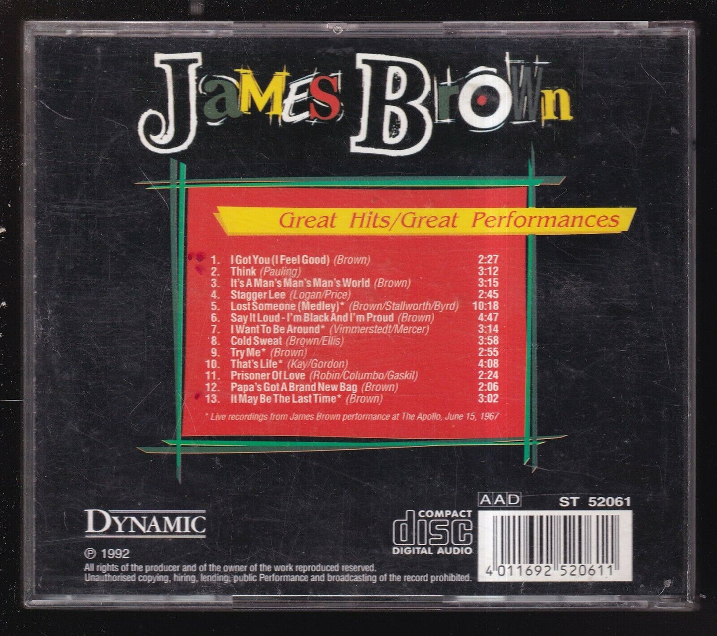 EBOND James Brown - Greatest Hits Volume 2 CD CD029260