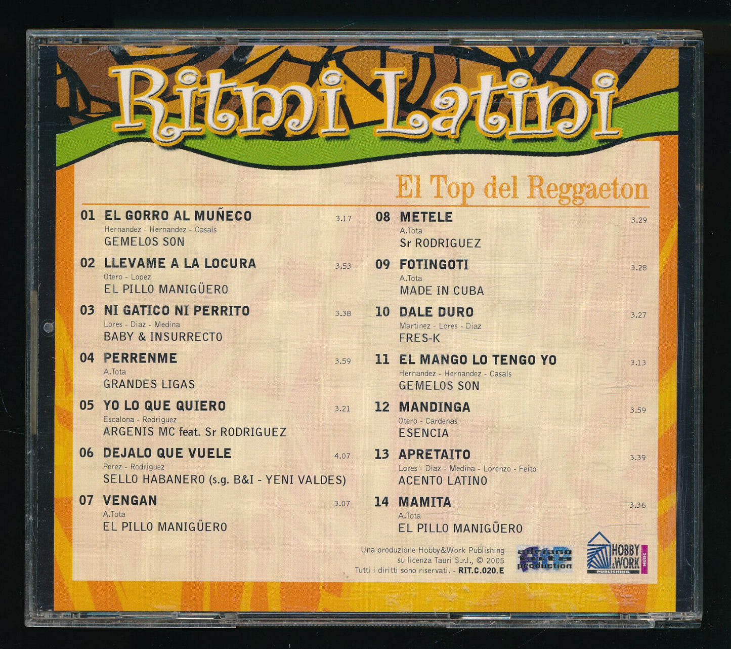 EBOND Various - Ritmi Latini  - El Top Del ReggaetonEditoriale CD CD031214