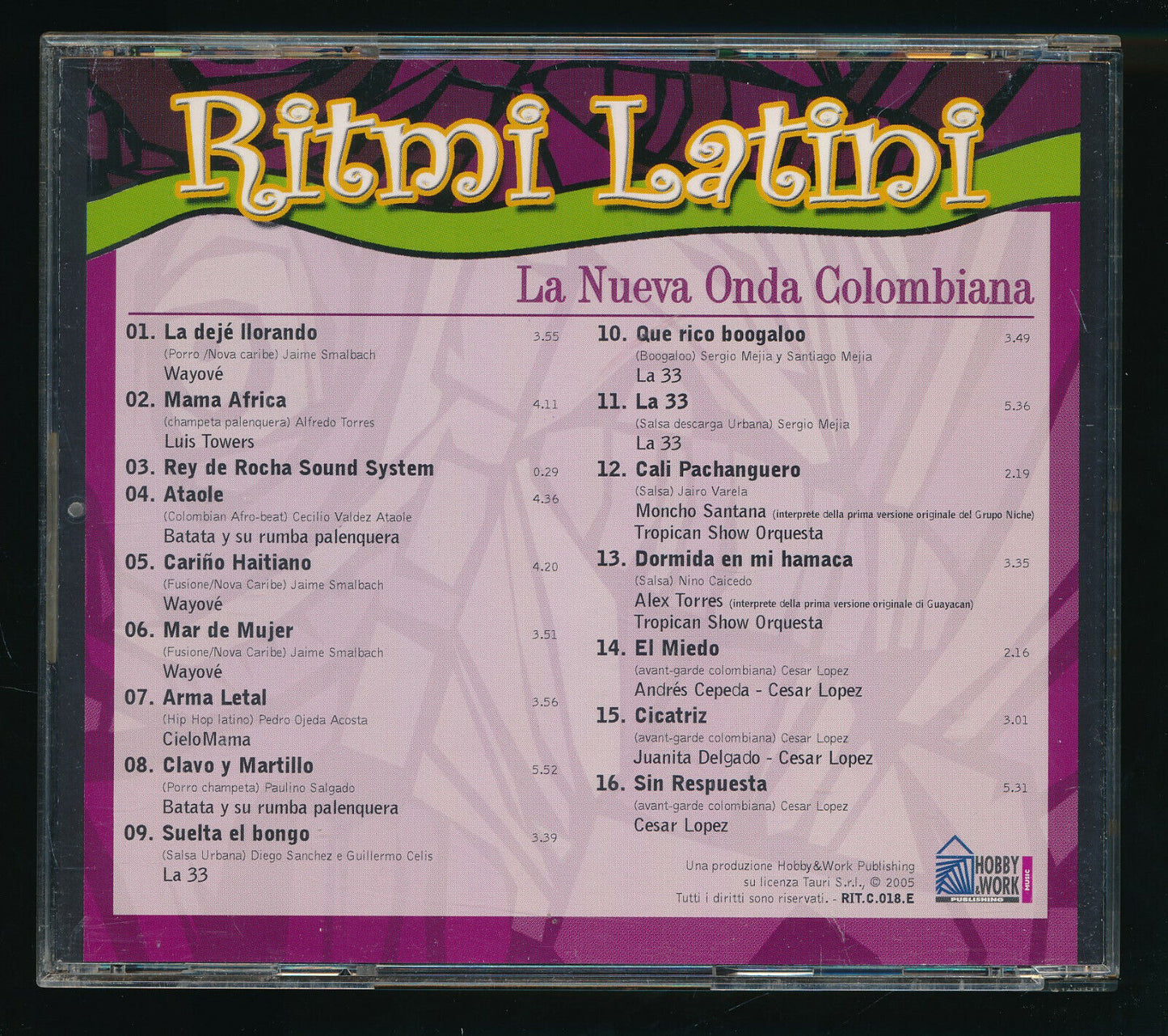 EBOND Various - Ritmi Latini - La Nueva Onda ColombianaEditoriale CD CD031213