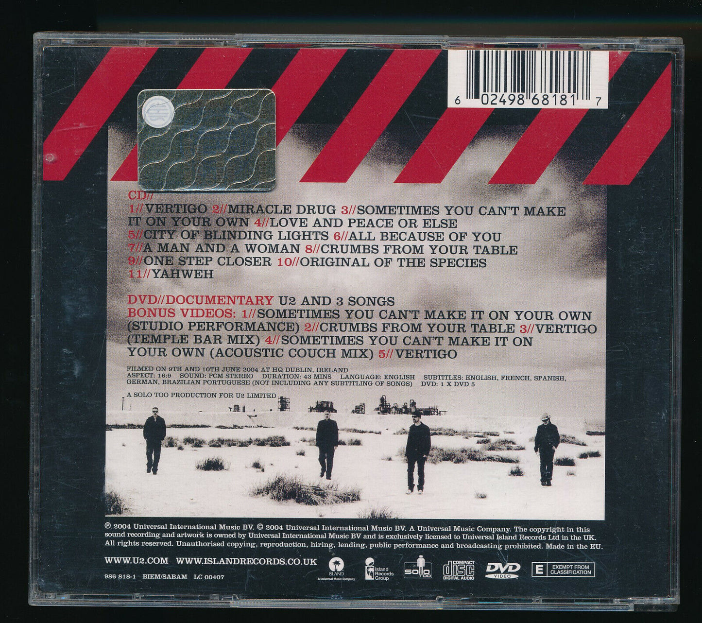 EBOND U2 - How To Dismantle An Atomic Bomb CD CD029158
