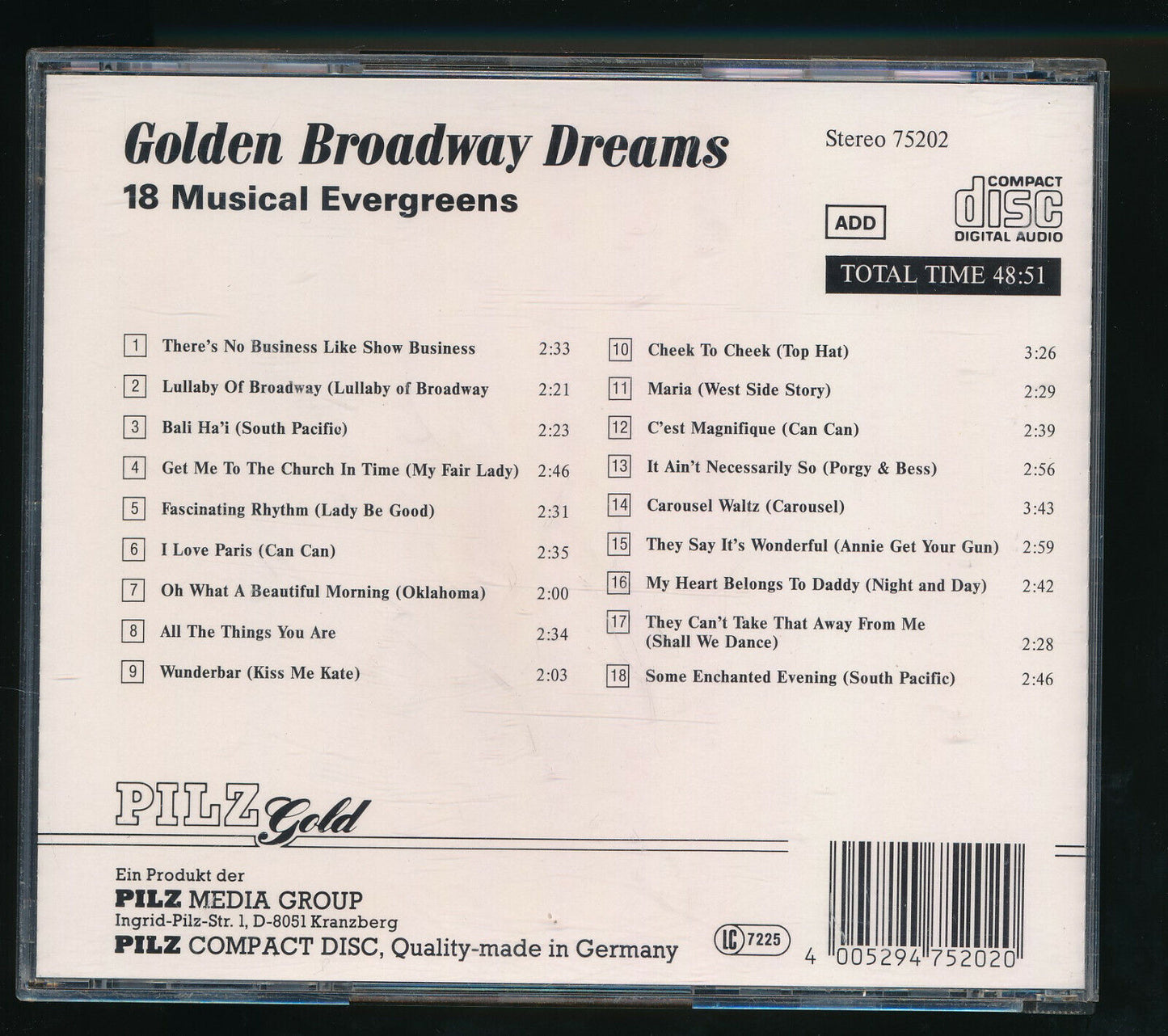 EBOND Golden Broadway Dreams CD CD030019