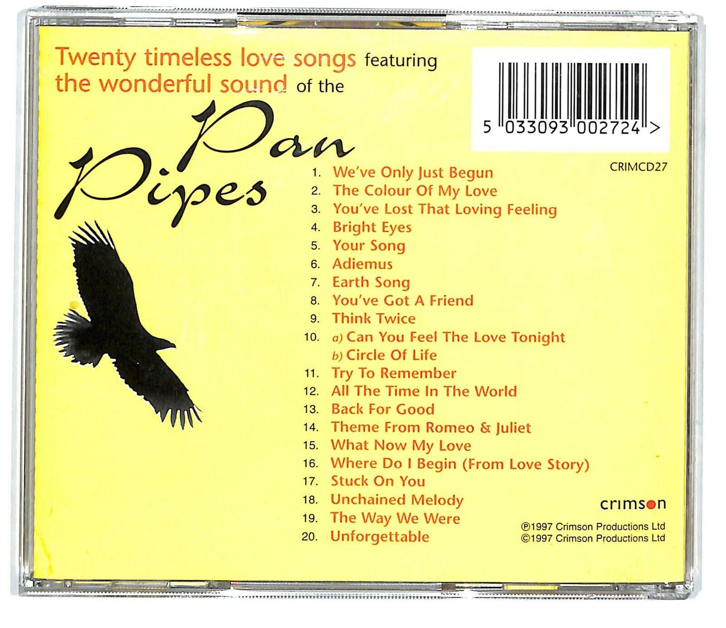 EBOND Various - Pan Pipe Love Songs CD CD033202