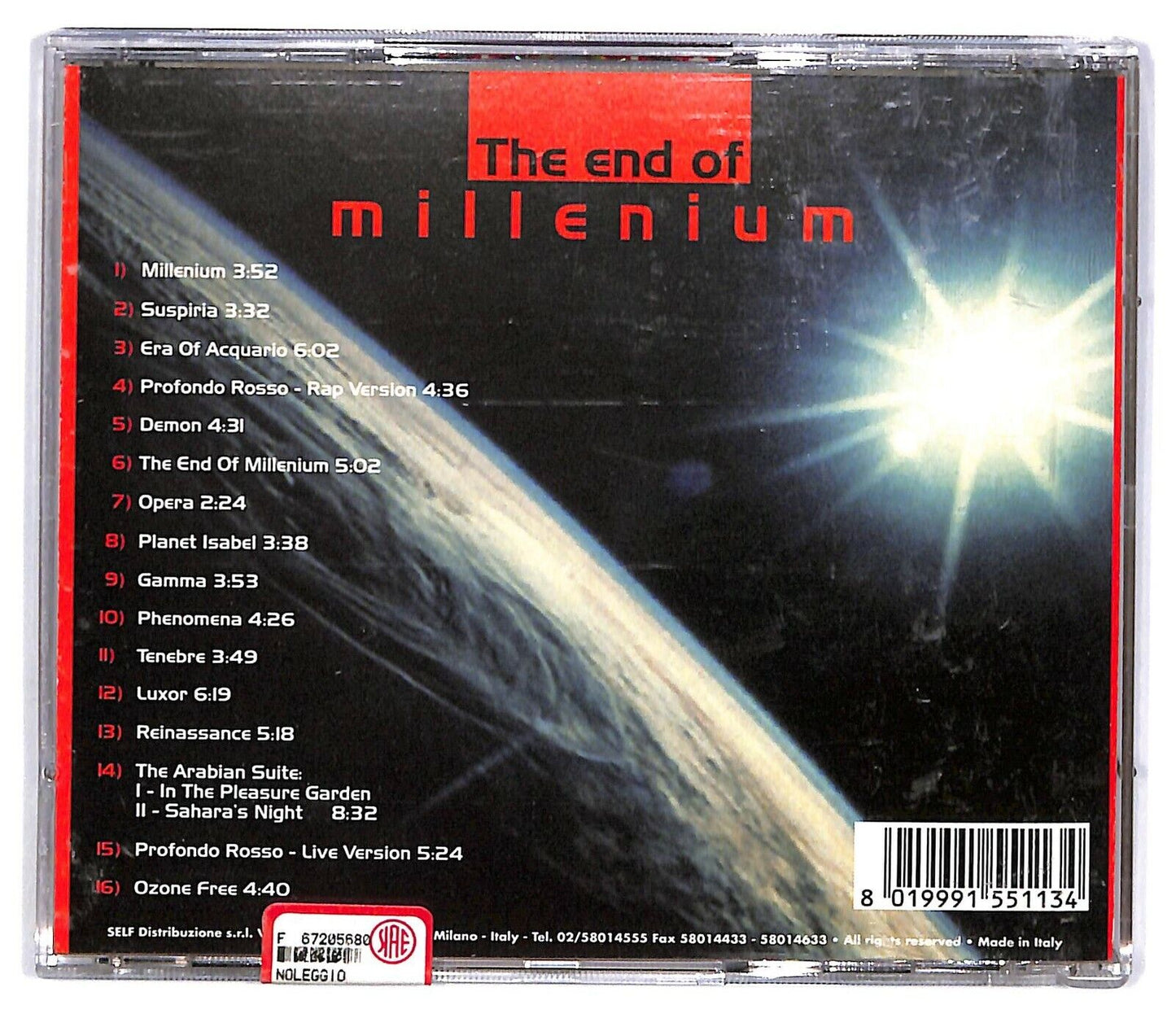 EBOND Claudio Simonetti - The End Of Millenium CD CD033028