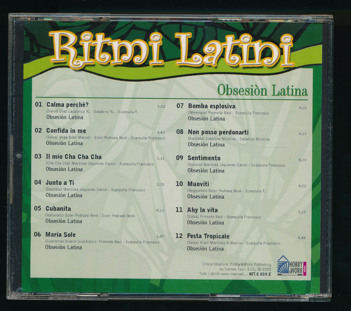 EBOND Ritmi Latini Obesesion Latina Editoriale CD CD029803