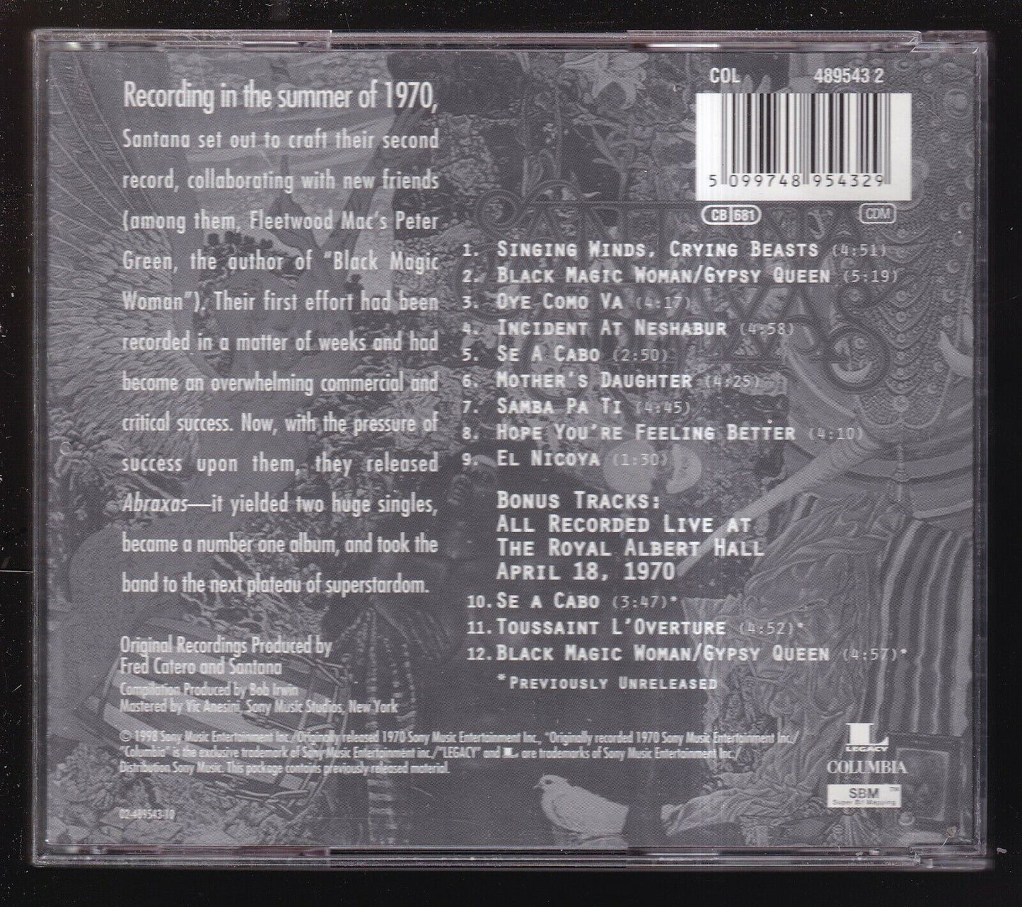 EBOND Santana - Abraxas CD CD029217