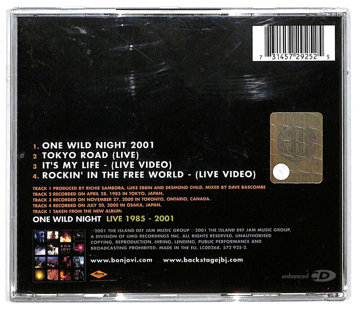 EBOND Bon Jovi - One Wild Night CD CD034119
