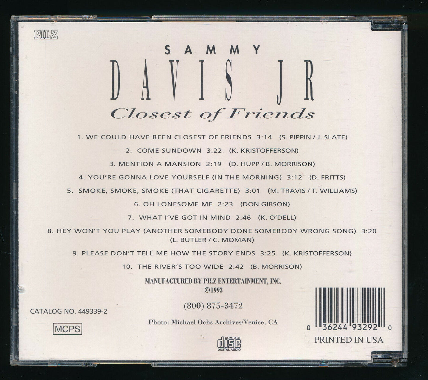 EBOND Sammy Davis Jr. - Closest Of Friends CD CD030803