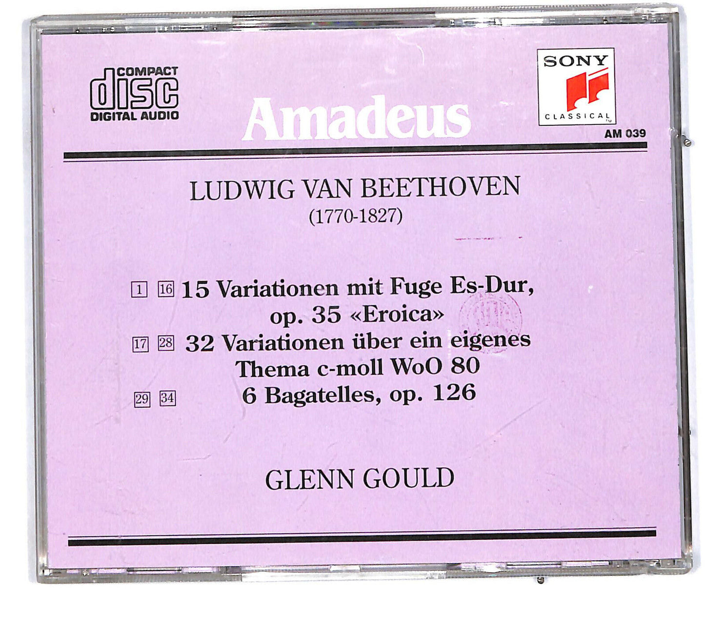 EBOND L. Van Beethoven - Glenn Gould  Variazioni Op. 35 Woo 80 CD CD032901