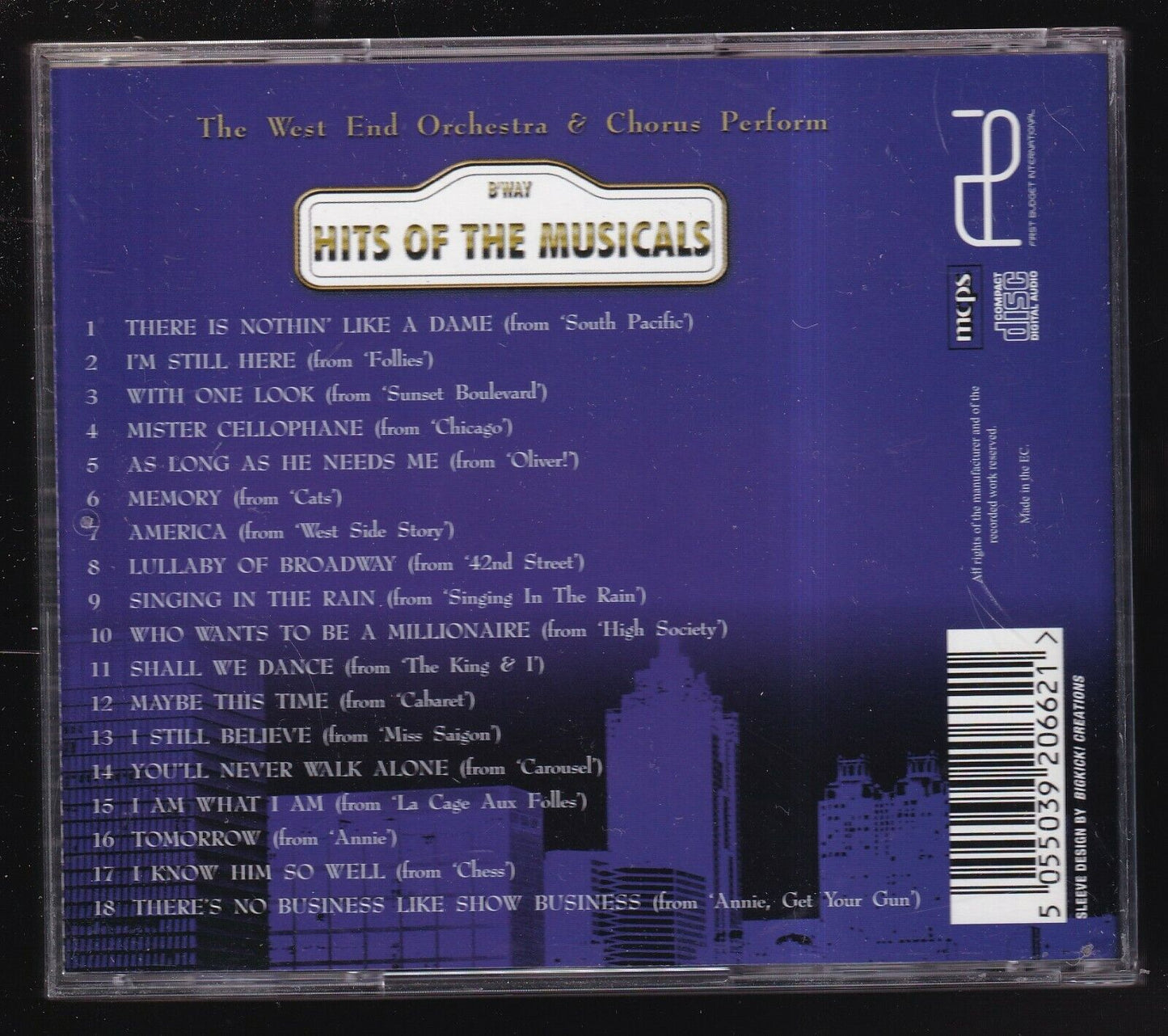 EBOND The West End Orchestra & Chorus - Hits Of The Musicals CD CD029038