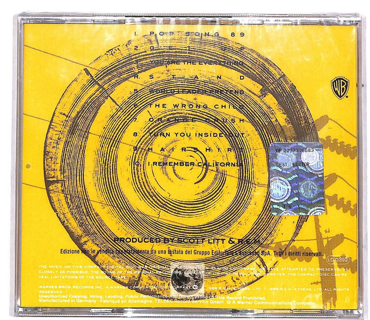 EBOND R.e.m. - Green Editoriale CD CD034726