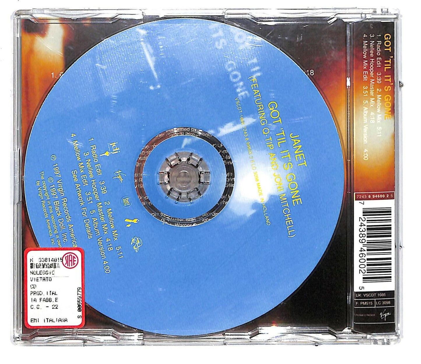 EBOND Janet Ft Q-tip And Joni Mitchell - Got 'til It's Gone CD CD034113