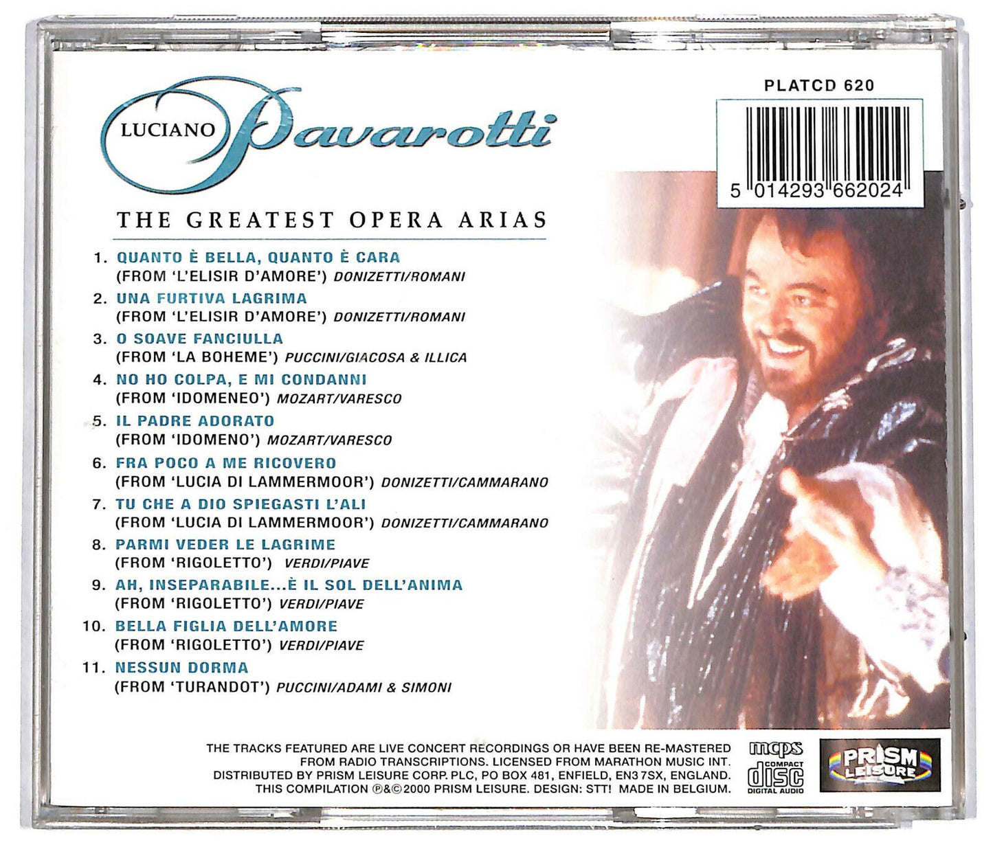 EBOND Luciano Pavarotti - The Greatest Opera Arias CD CD034420