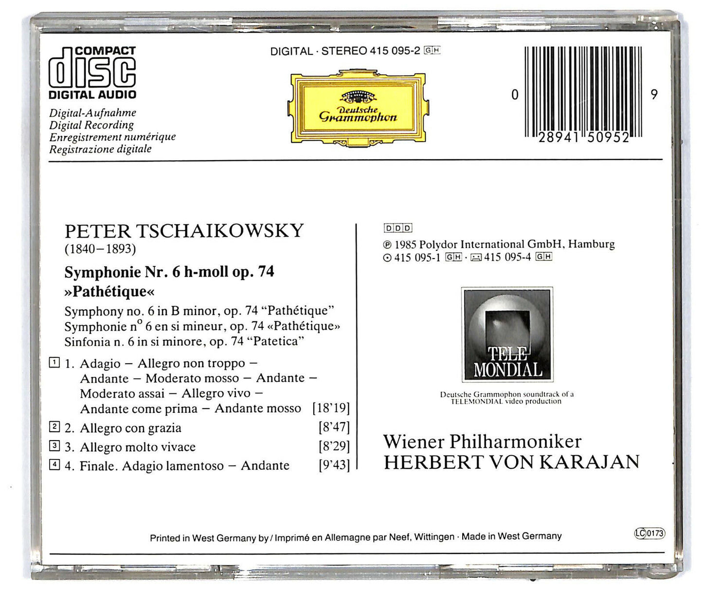 EBOND Tschaikowsky - Symphonie No.6 Pathetique CD CD031650