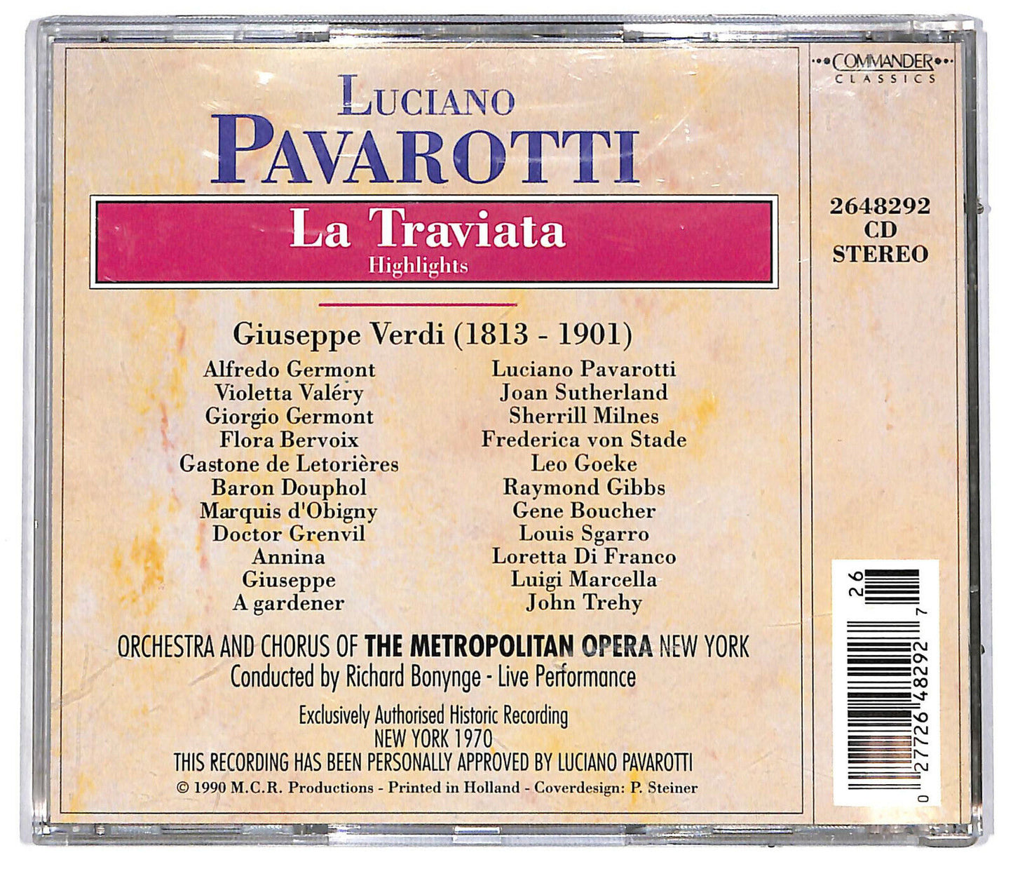 EBOND Luciano Pavarott - La Traviata - Highlights CD CD034418