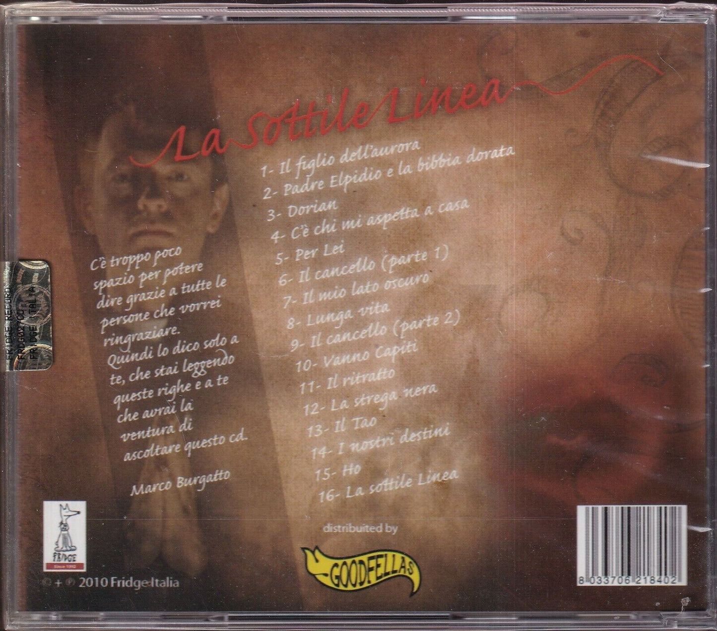 EBOND Marco Burgatto - La Sottile Linea (opera Rock) 5020 CD CDS001518