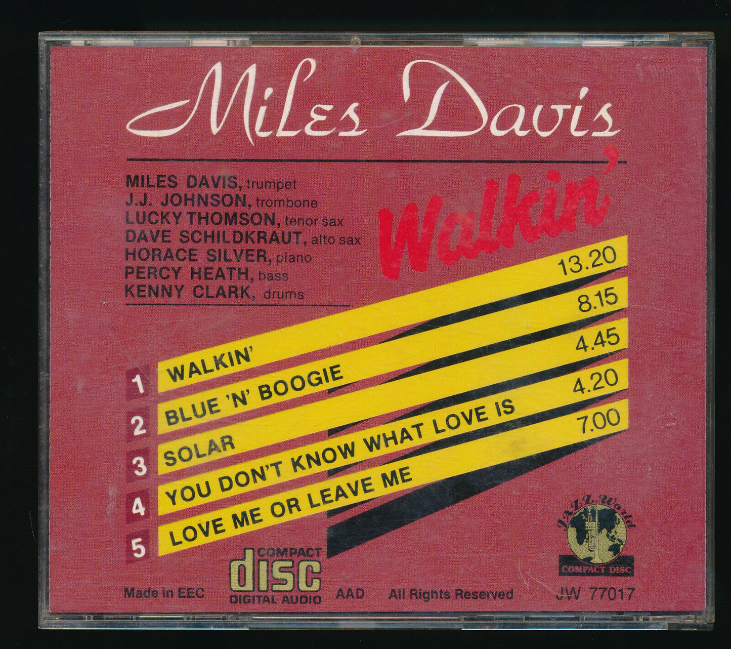 EBOND Miles Davis - Walkin' CD CD029307