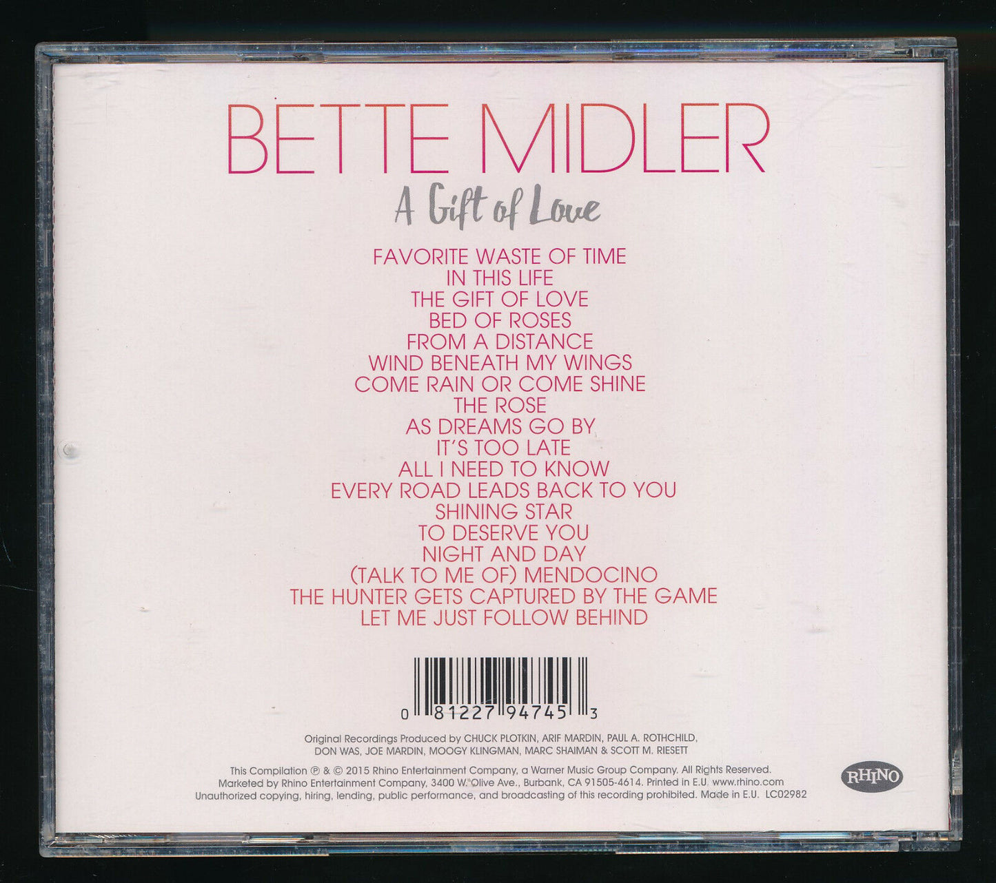 EBOND Bette Midler - A Gift Of Love CD CD030438