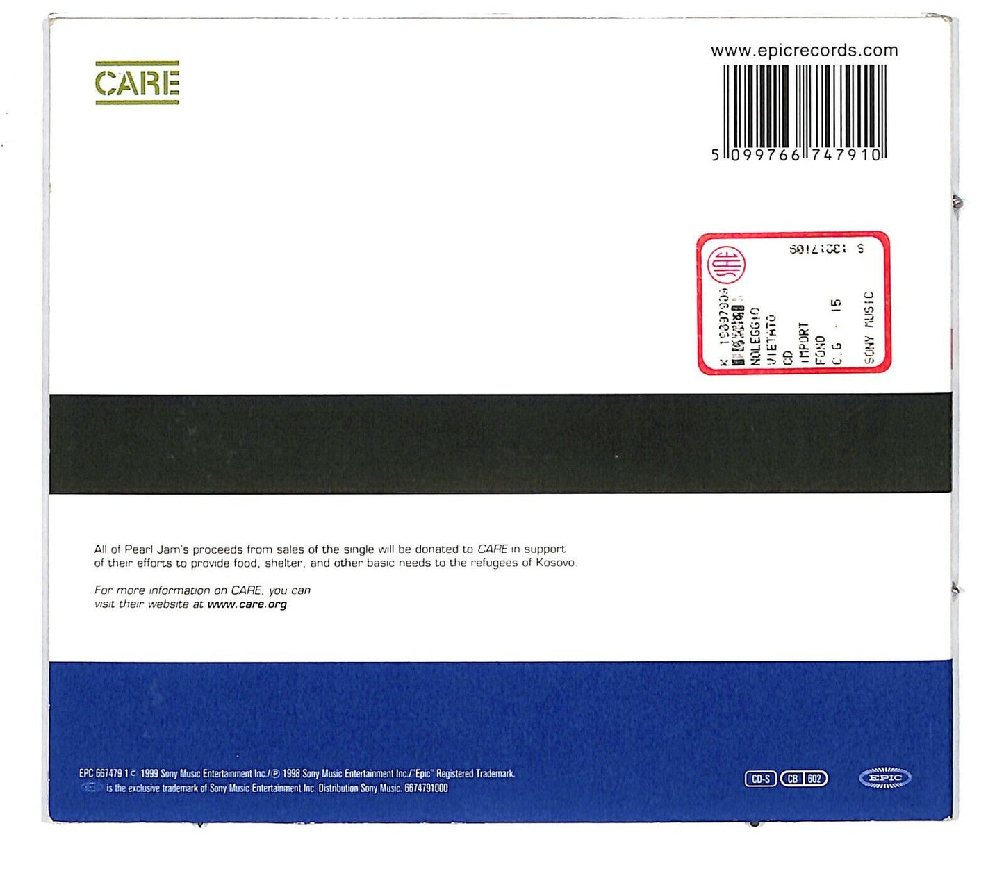 EBOND Pearl Jam - Last Kiss CD CD034109