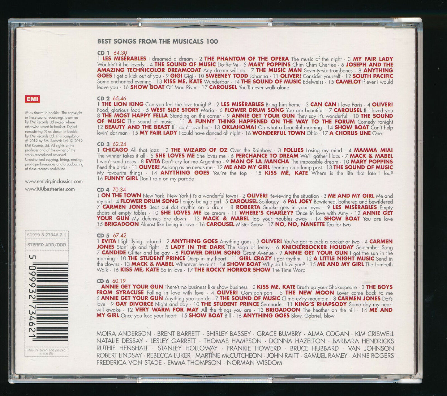 EBOND 100 Best Songs From The Musicals CD CD030114