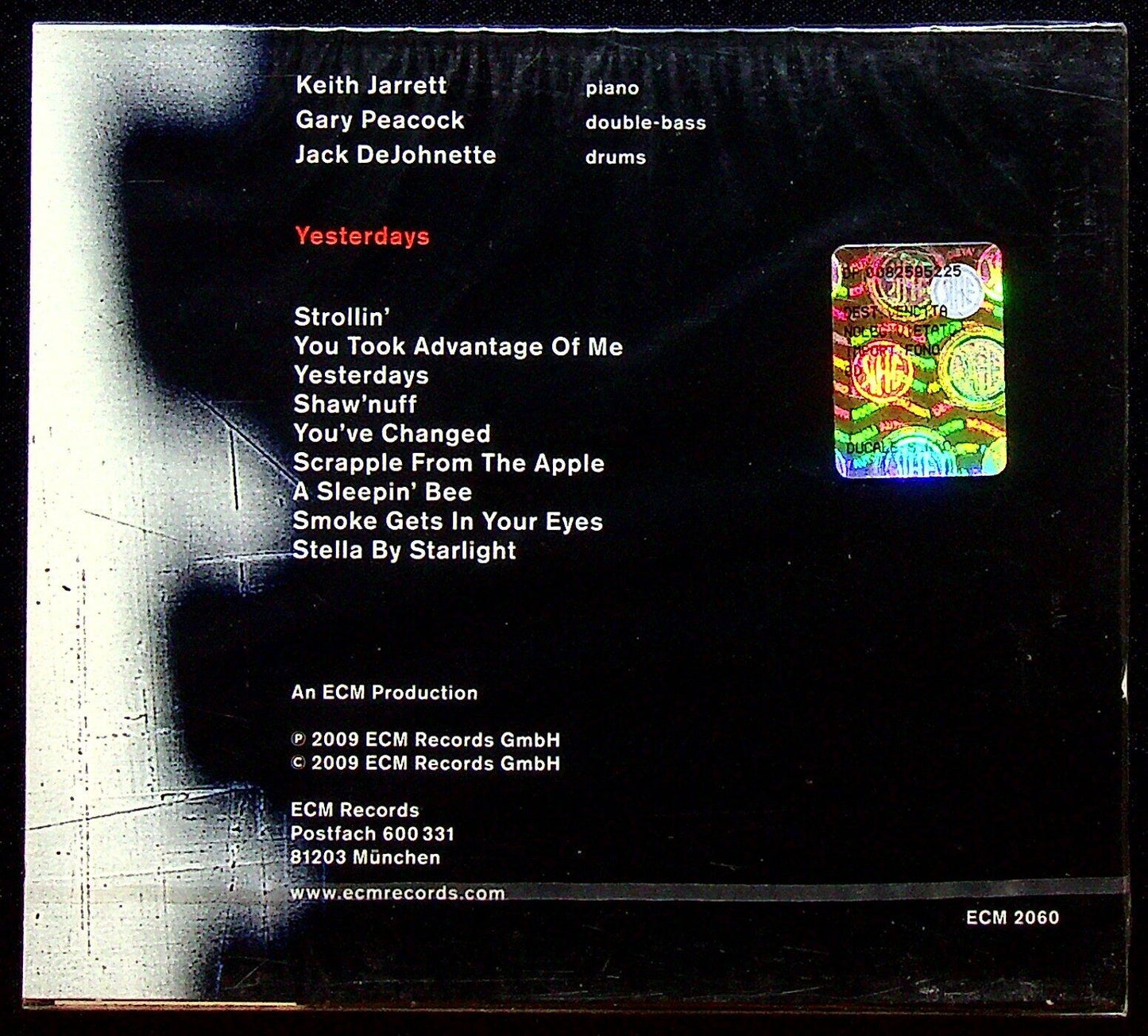 EBOND Keith Jarrett Gary Peacock Jack Dejohnette ‎- Yesterdays CD CD028013