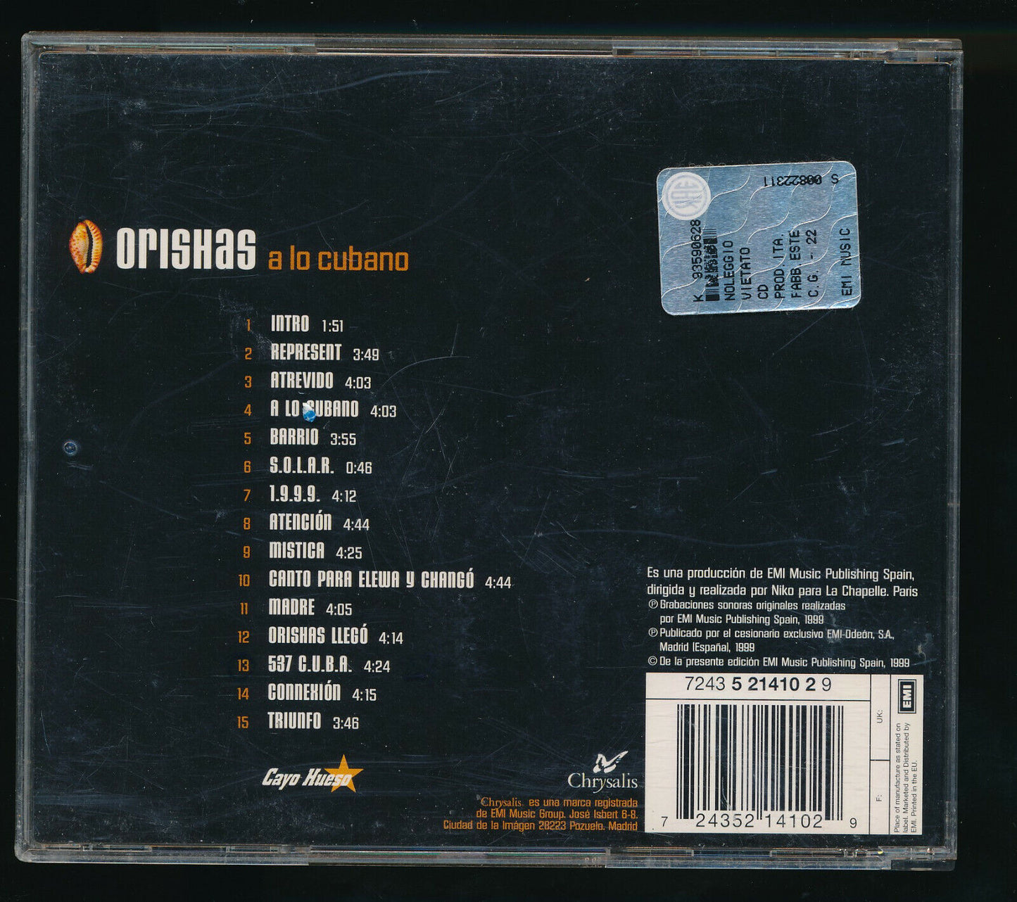 EBOND Orishas - A Lo Cubano CD CD029709