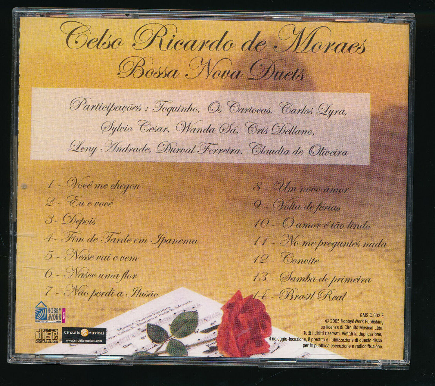 EBOND Celso Ricardo De Moraes - Bossa Nova Duets Editoriale CD CD031024