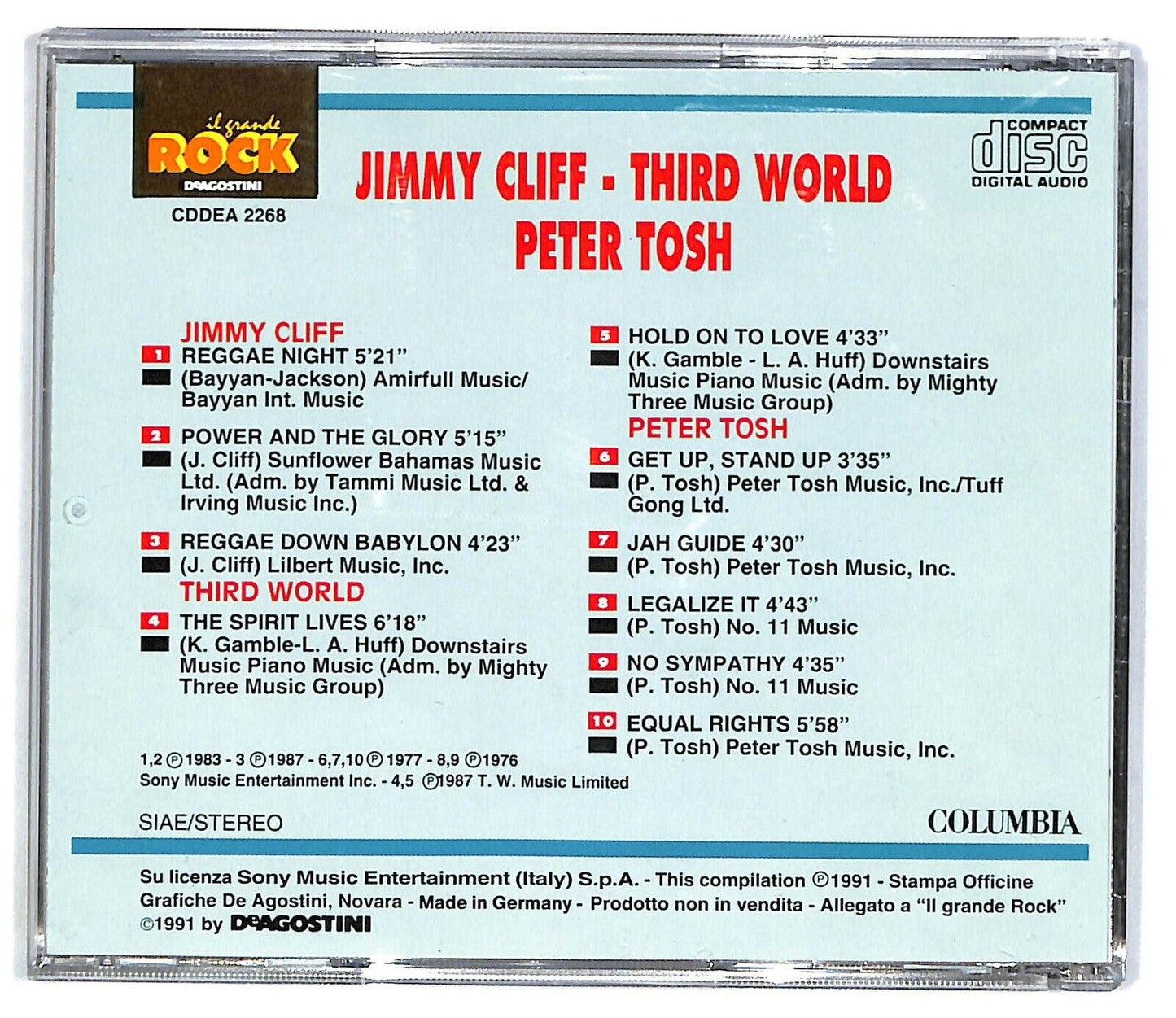 EBOND Jimmy Cliff - Third World - Peter ToshEditoriale CD CD032121