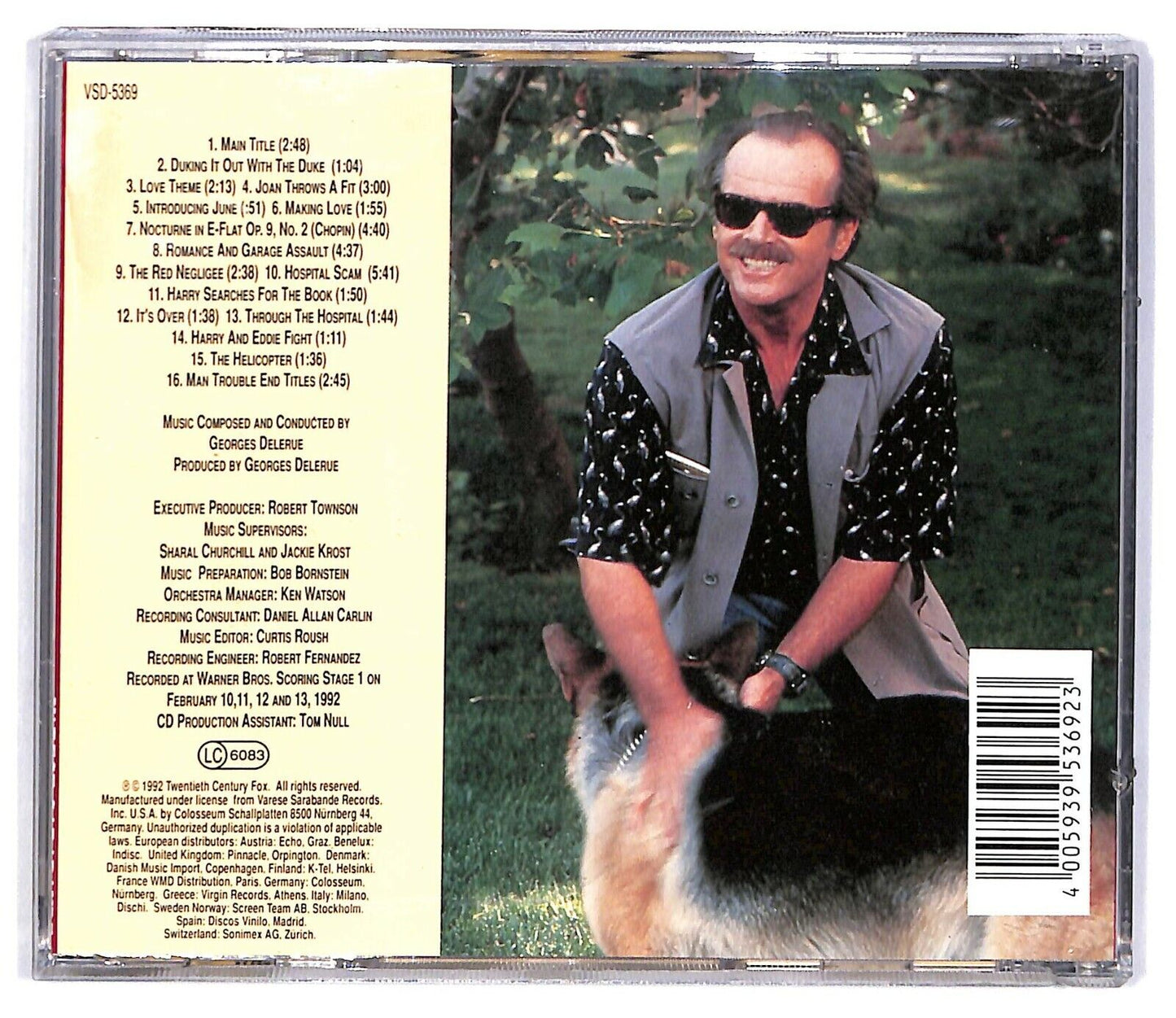 EBOND Georges Delerue - Man Trouble (soundtrack) CD CD032854