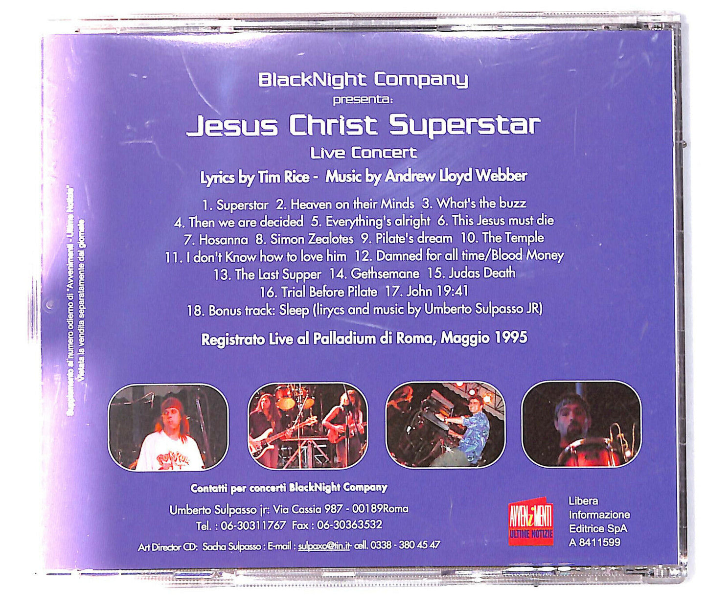EBOND Blacknight Company - Jesus Christ Superstar Live In Concert CD CD033104