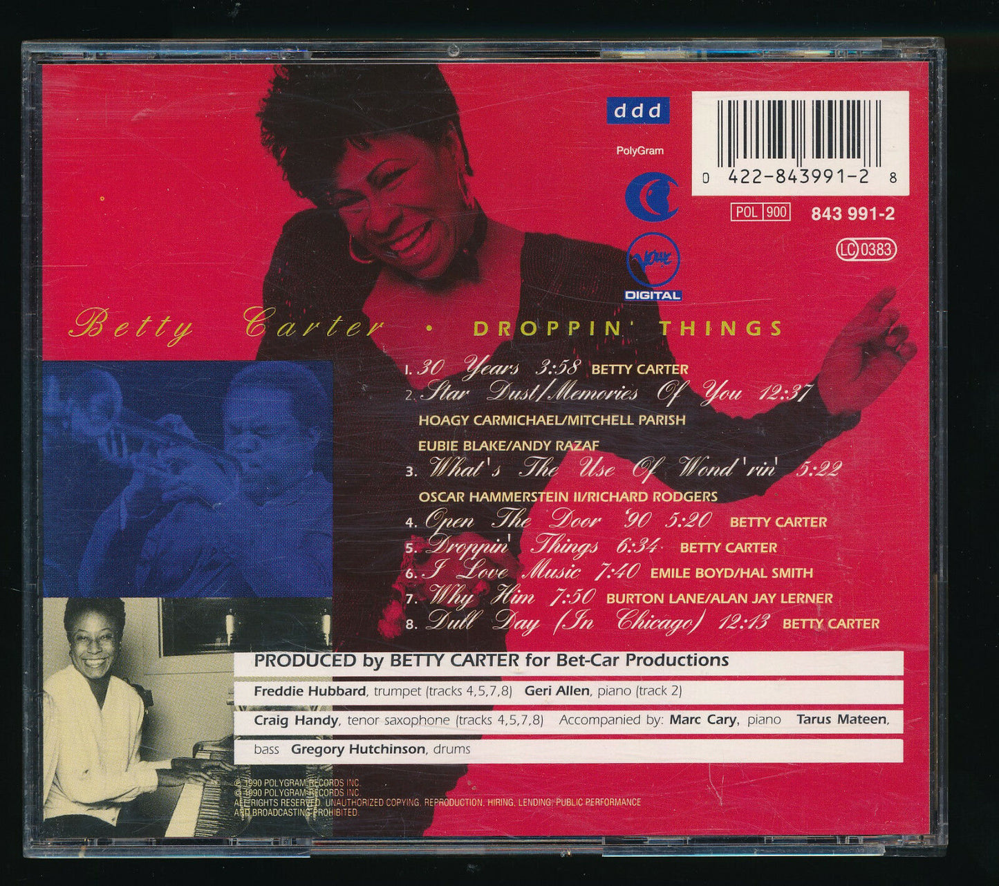 EBOND Betty Carter - Droppin' Things CD CD029402