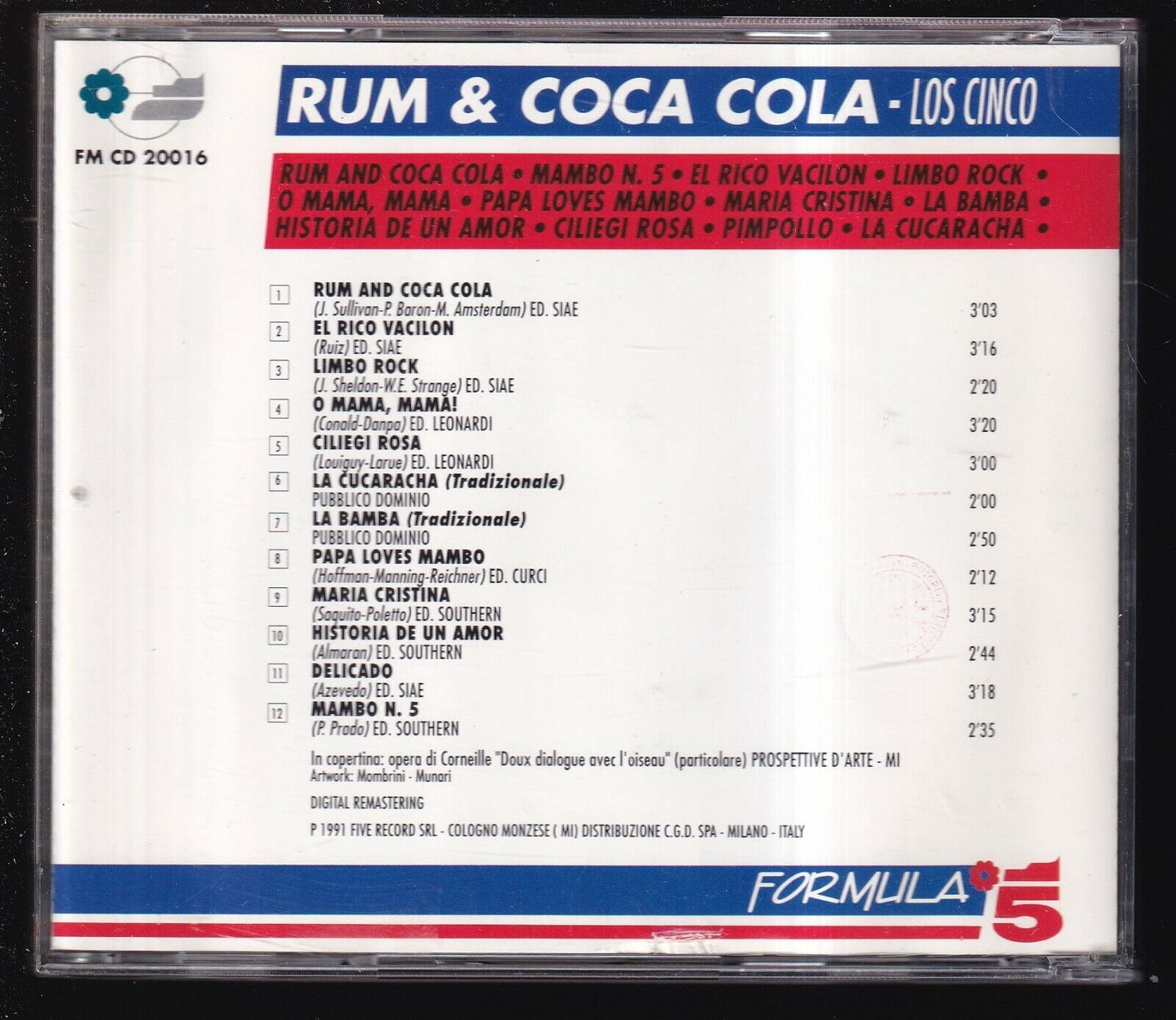 EBOND Los Cinco - Rum & Coca Cola CD CD030906