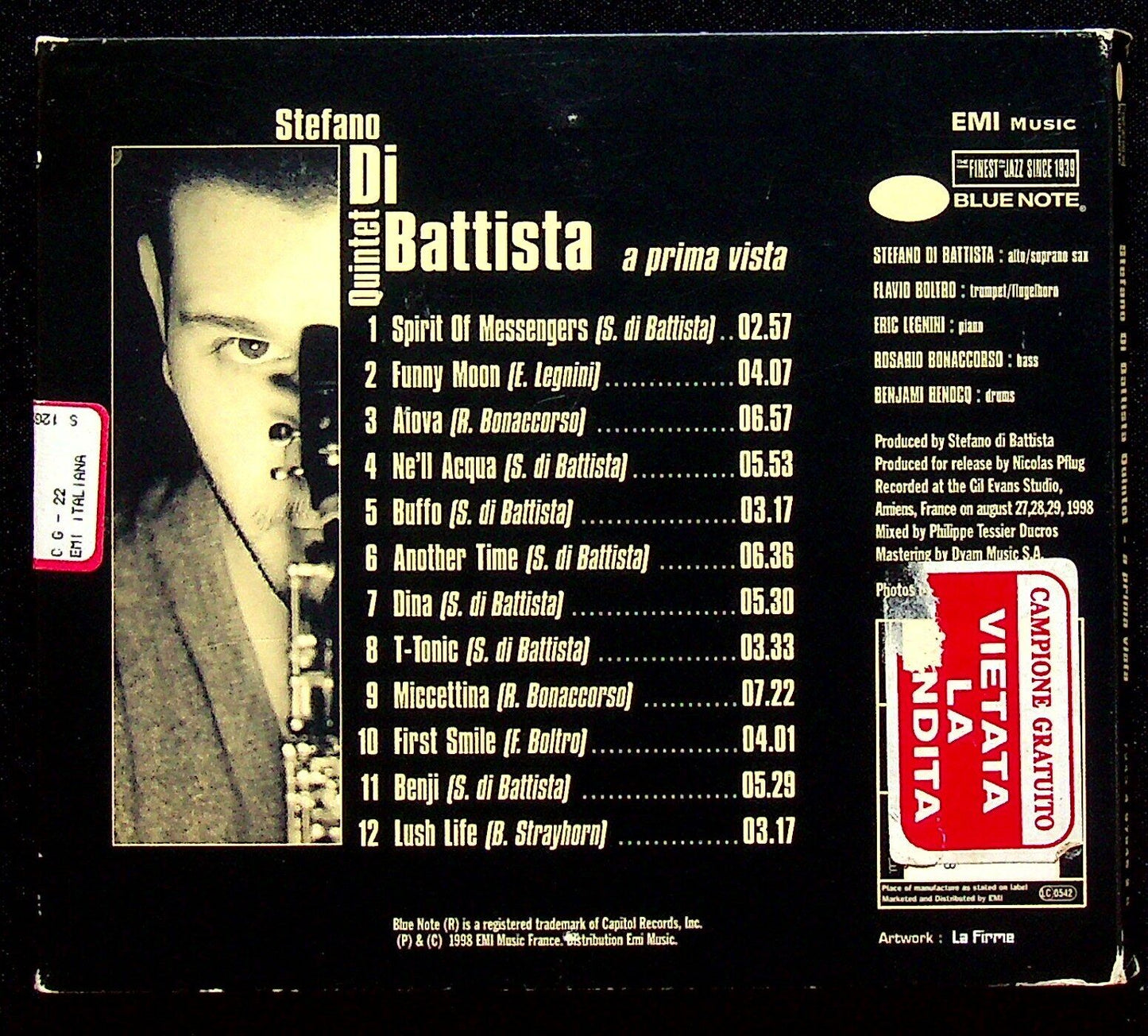 EBOND Stefano Di Battista Quintet - A Prima Vista CD CD028019