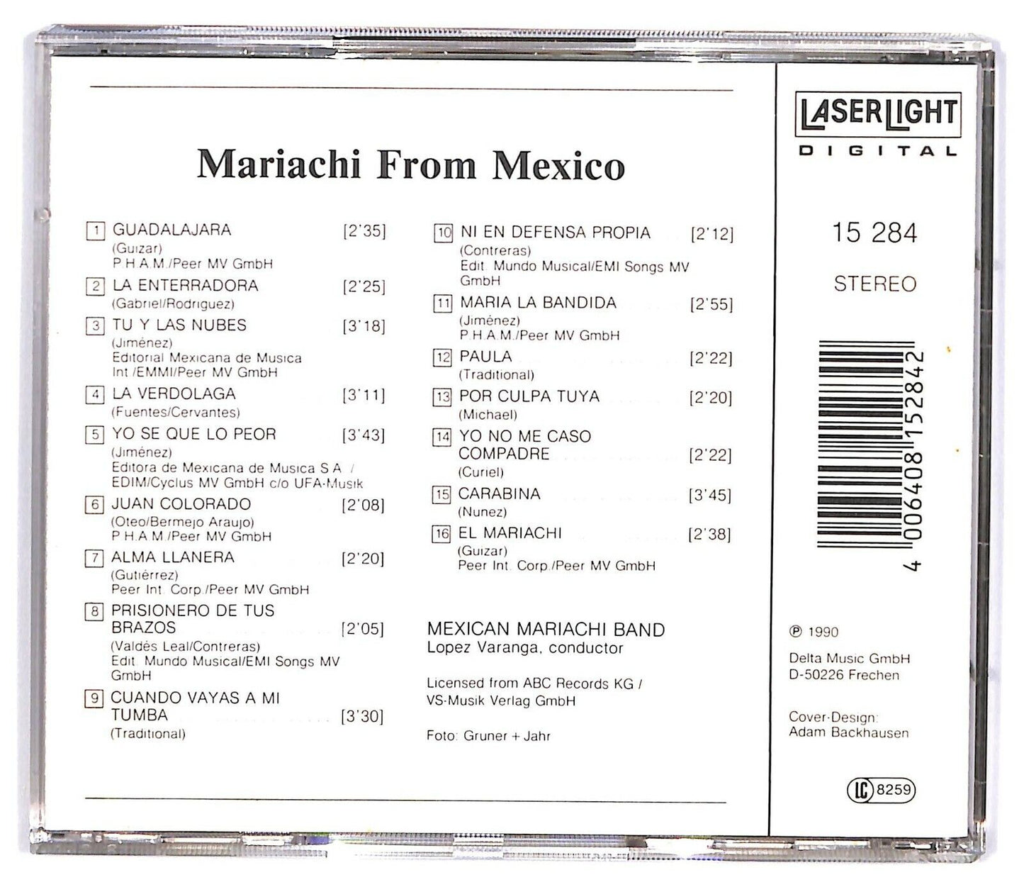 EBOND Mexican Mariachi Band, Lopez Varanga - Mariachi From Mexico CD CD032635