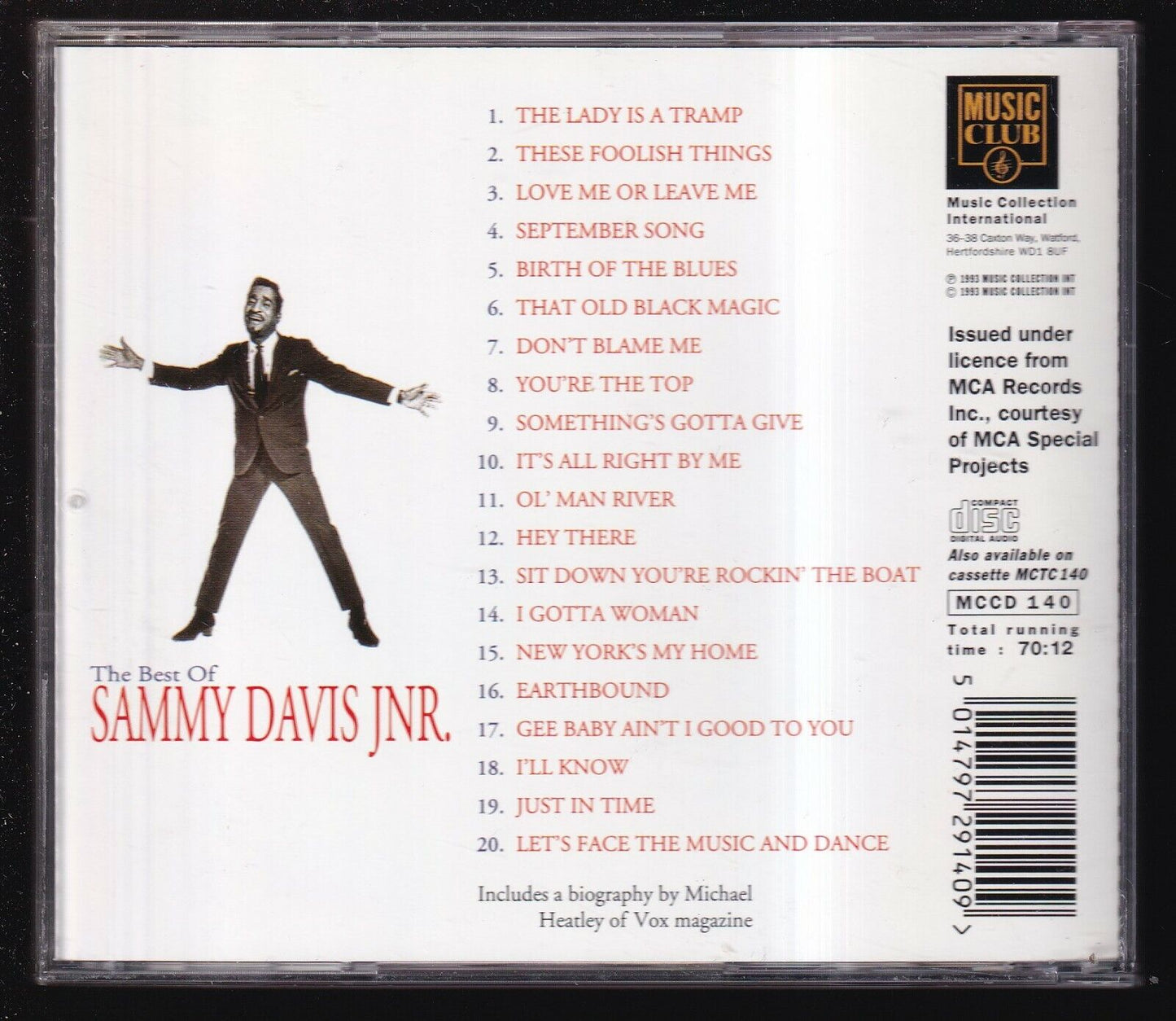 EBOND Sammy Davis Jr. - The Best Of Sammy Davis Jnr. CD CD030738