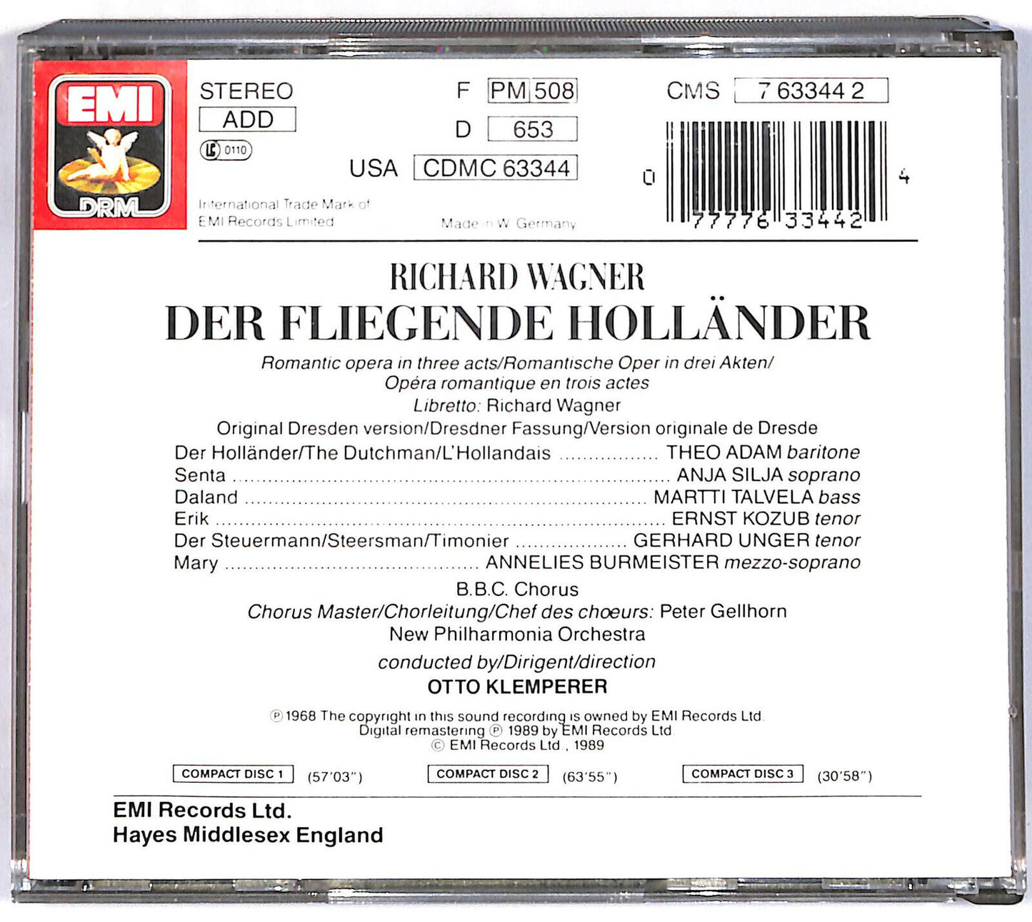 EBOND Wagner - Der Fliegende Hollander CD CD033132
