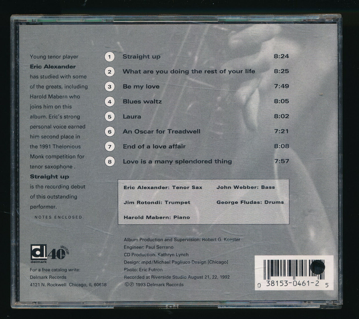 EBOND Eric Alexander - Straight Up CD CD029414