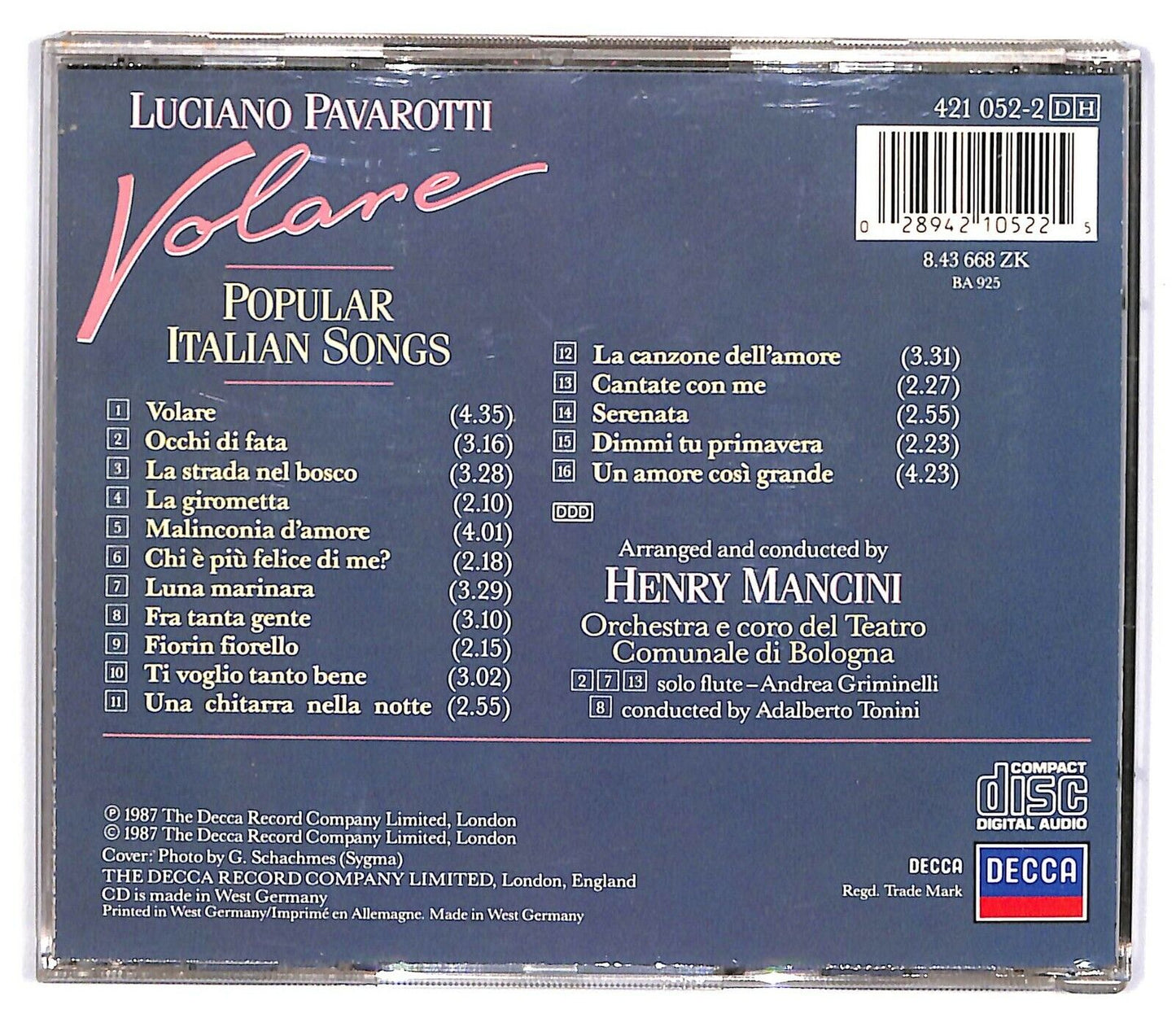 EBOND Luciano Pavarotti - Volare CD CD032634