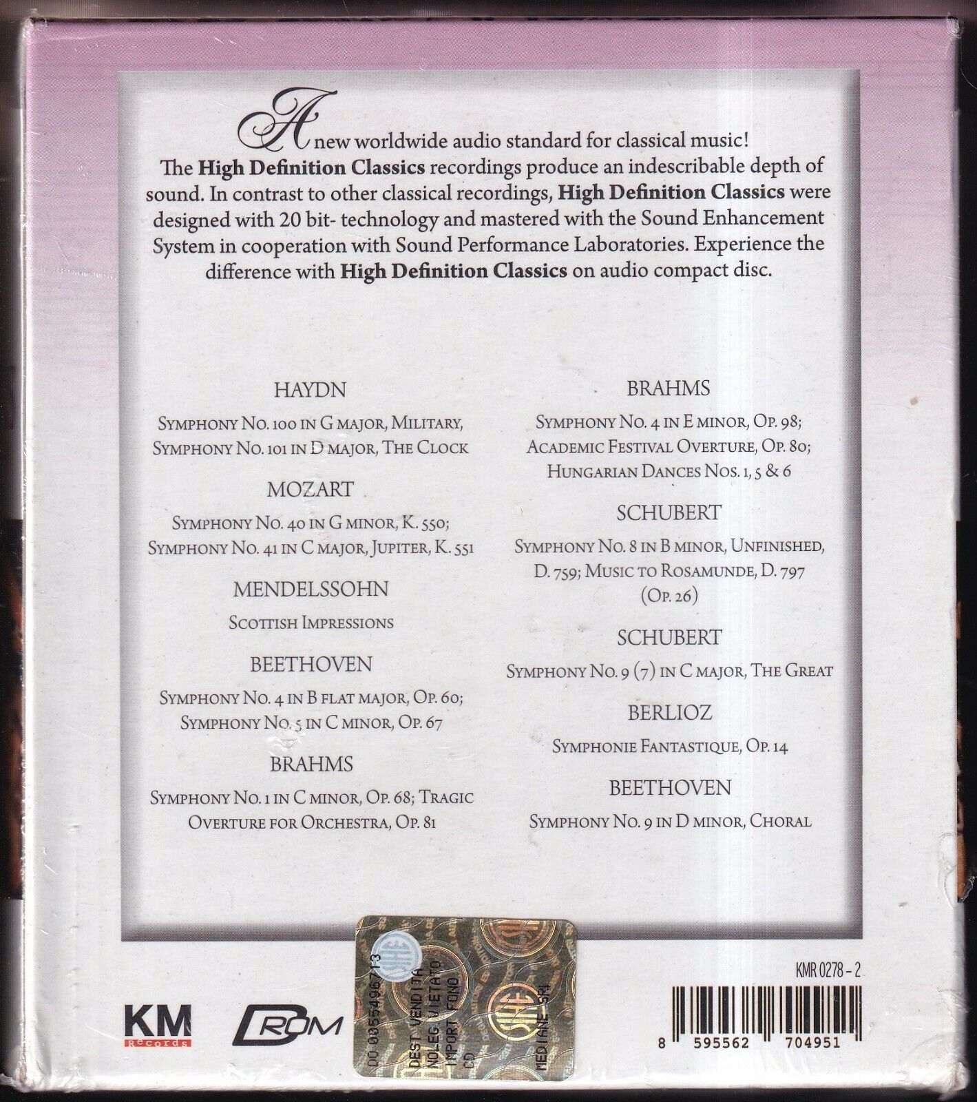 EBOND The World's Greatest Symphonies Collection Cofanetto 105012 CD CDS001339