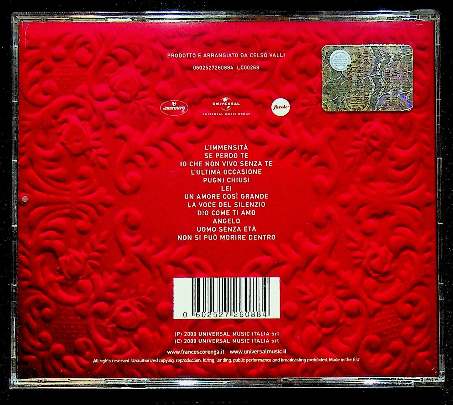 EBOND Francesco Renga - Orchestra E Voce CD CD016002