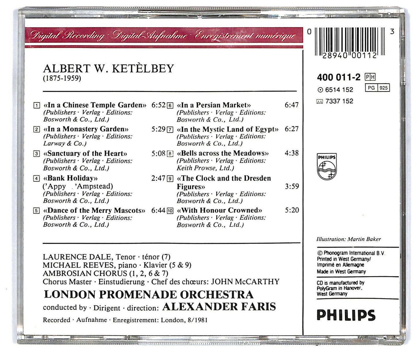 EBOND Ketelbey -  Ambrosian Chorus London Promenade Orchestra CD CD031803