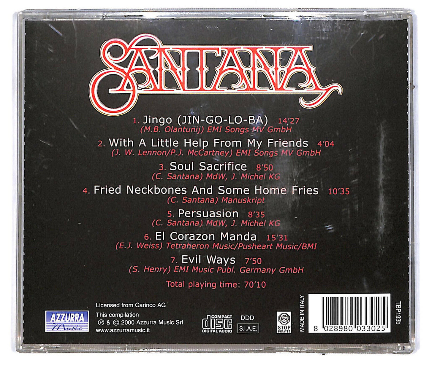 EBOND Santana The Best Vol.2 CD CD032247